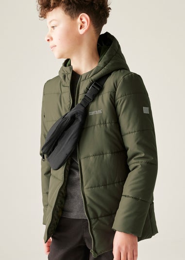 Regatta Forest Green Kids' Halkner Reflective Jacket (3-16yrs)