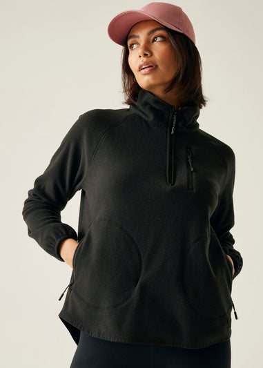 Regatta Black Frankie Half Zip Lightweight Fleece