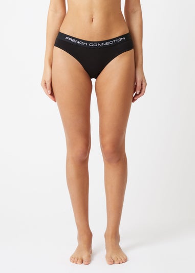 French Connection White Cotton Ladies Briefs 5 Pack