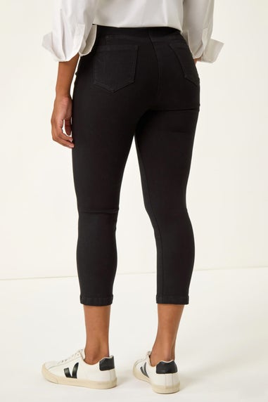 Roman Black Shape Enhance Stretch Crop Jeggings