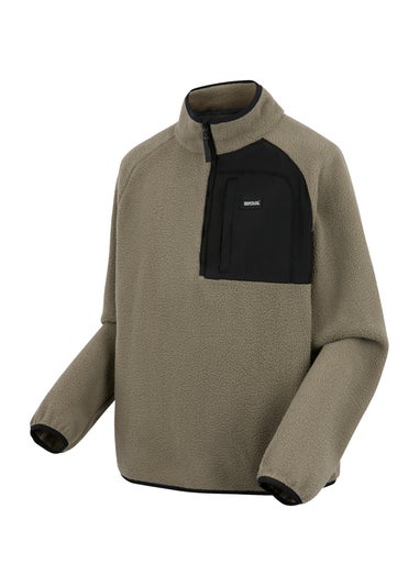 Regatta Mushroom Frankie Borg Half Zip Stretch Fleece