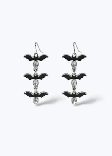 Muse Halloween Bat Drop Metal Earrings
