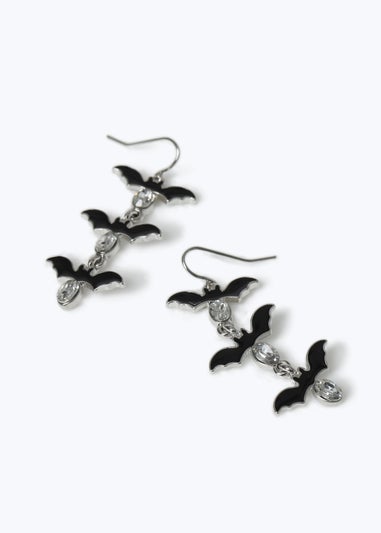 Muse Halloween Bat Drop Metal Earrings