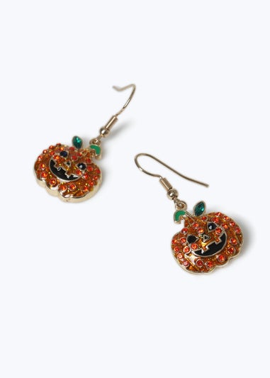 Muse Halloween Pumpkin Metal Earrings