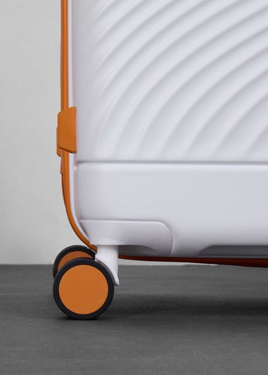 Rock Love Island Suitcase White/Orange