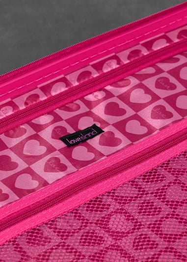Rock Love Island Suitcase White/Pink