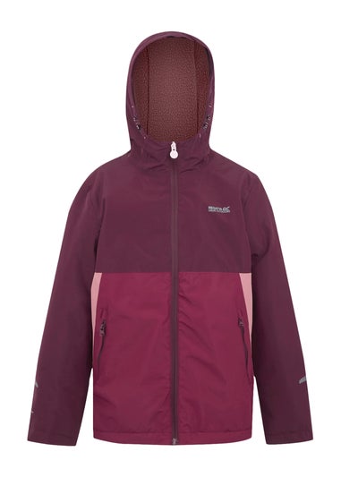 Regatta Vintage Pink Kids' Hillain Warm Lined Reflective Waterproof Insulated Jacket (3-16yrs)