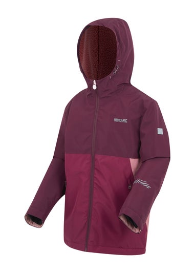 Regatta Vintage Pink Kids' Hillain Warm Lined Reflective Waterproof Insulated Jacket (3-16yrs)
