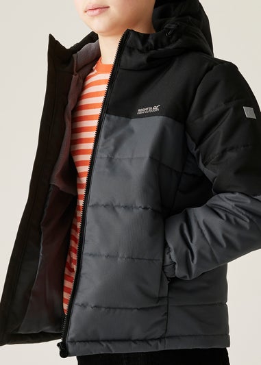 Regatta Black/Grey Kids' Lofthouse Reflective Jacket (3-16yrs)