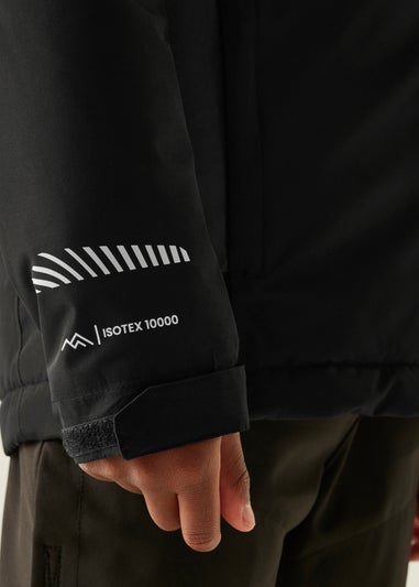 Regatta Black/Grey Kids' Hurdle Reflective Waterproof Insulated Jacket (3-16yrs)