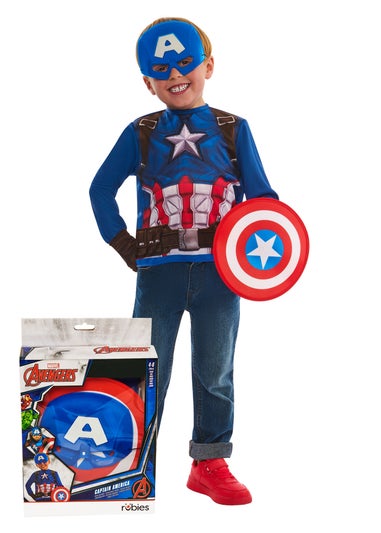 Marvel Captain America Dress Up Gift Set Costume (4-7 years)