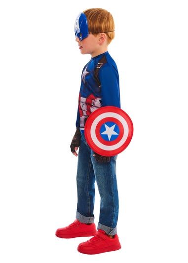 Marvel Captain America Dress Up Gift Set Costume (4-7 years)