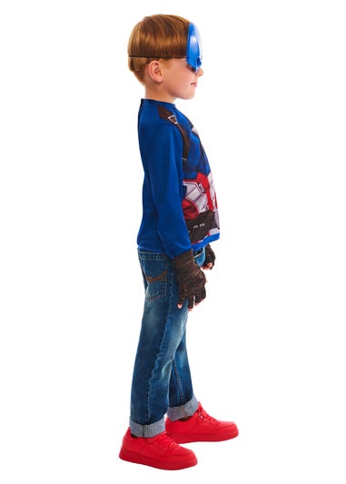 Marvel Captain America Dress Up Gift Set Costume (4-7 years)