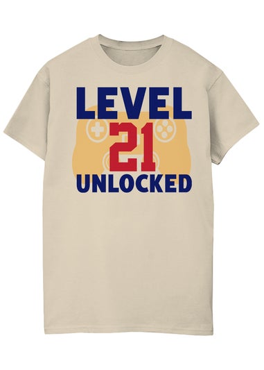 Brands In Birthday Level 21 Unlocked Men's Sand Graphic T-Shirt