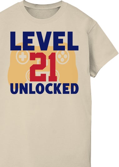 Brands In Birthday Level 21 Unlocked Men's Sand Graphic T-Shirt
