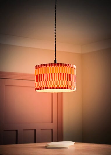 ValueLights Rae Small Pink Pleated Easy Fit Lampshade