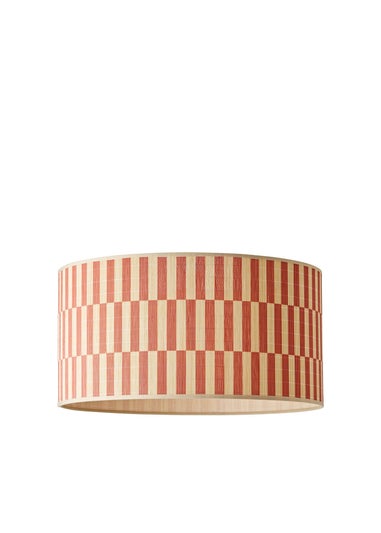 ValueLights Lori Orange Checker Bamboo Easy Fit Lampshade