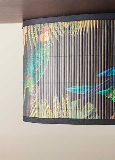 ValueLights Daintree Medium Dark Jungle Bamboo Easy Fit Lampshade