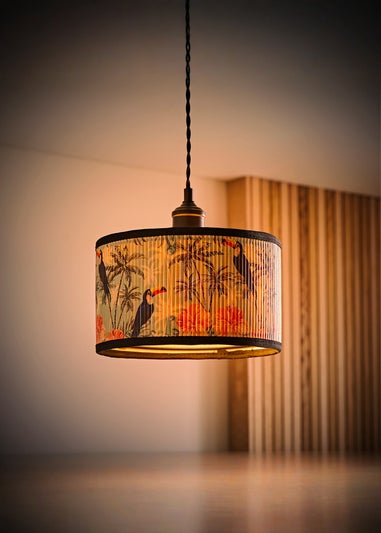 ValueLights Daintree Small Jungle Bamboo Easy Fit Lampshade