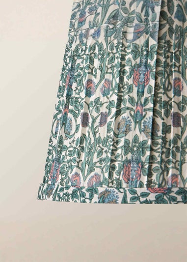 ValueLights Abel Floral Pleated Large Easy Fit Lampshade