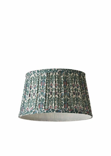 ValueLights Abel Floral Pleated Large Easy Fit Lampshade
