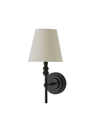 ValueLights Pair of Maggie Black Wall Lights