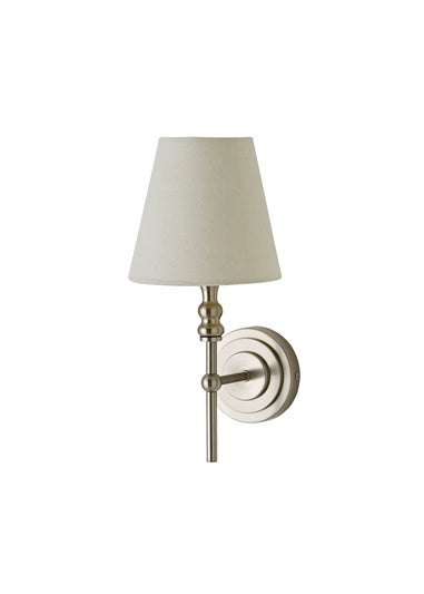 ValueLights Pair of Maggie Brushed Chrome Wall Lights