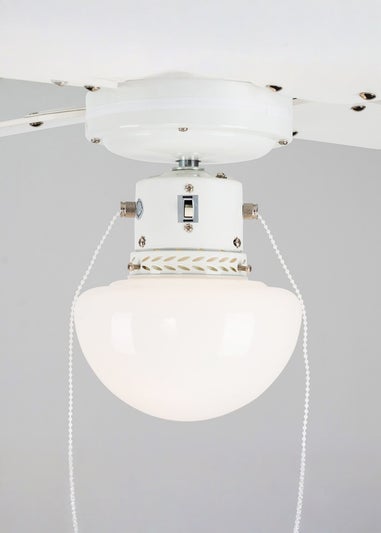 ValueLights 42 Inch Ceiling Fan Light with Reversible Wood Blades