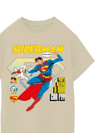 DC Comics Superman Comic Boys Sand Graphic T-Shirt (3-13 Years)