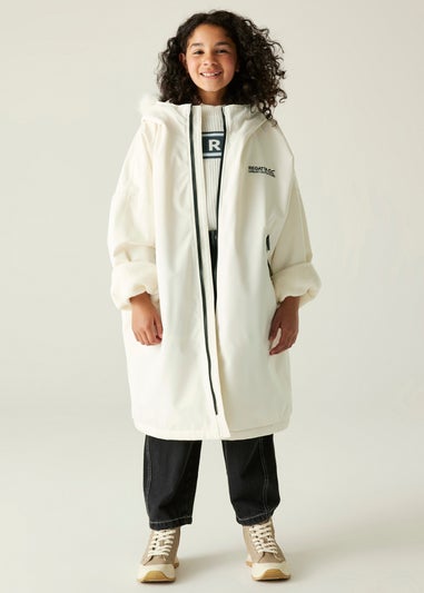 Regatta White Kids' Changing Robe (Age 3-13 years)