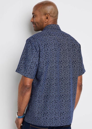 Cotton Traders Ink Signature Short Sleeve Soft Touch Leaf Print Shirt