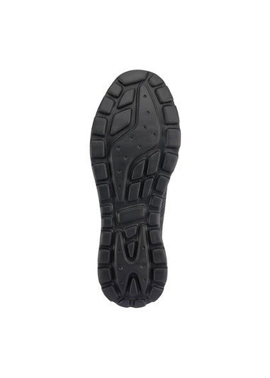 Cotton Traders Black Memorylite Slip On Trainers