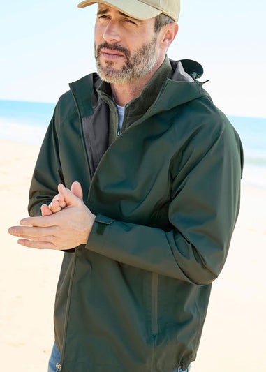 Cotton Traders Hunter Green Lightweight Waterproof Jacket