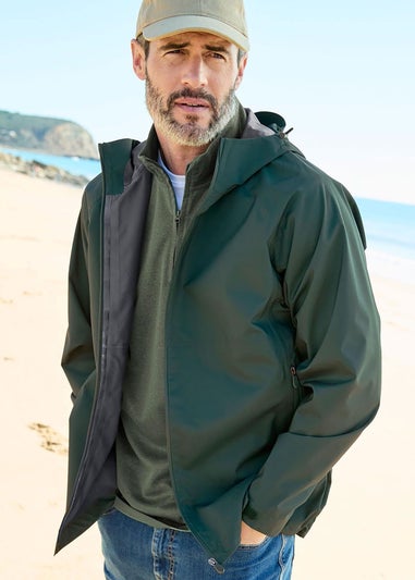 Cotton Traders Hunter Green Lightweight Waterproof Jacket