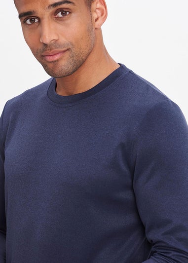 Cotton Traders Ink Breathable Long Sleeve Crew Neck Top