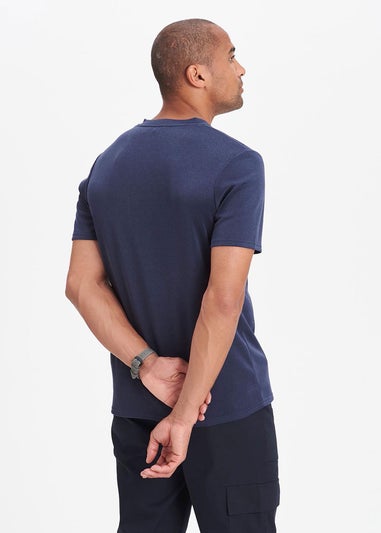 Cotton Traders Ink Breathable Short Sleeve V Neck Top