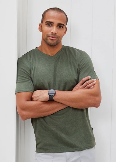 Cotton Traders Everglade Breathable Short Sleeve V Neck Top
