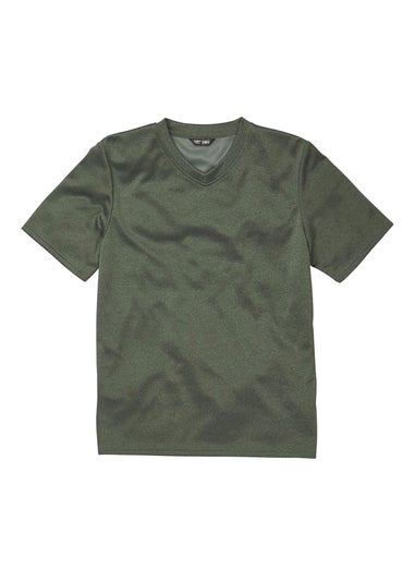 Cotton Traders Everglade Breathable Short Sleeve V Neck Top