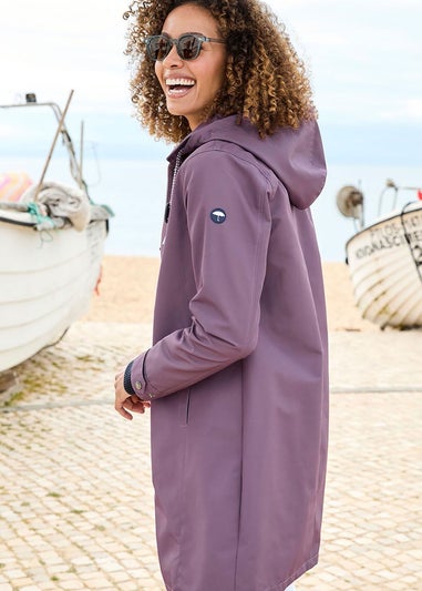 Cotton Traders Washed Plum Weatherproof Jacket