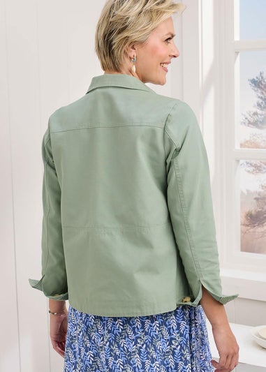 Cotton Traders Mint Haze Cotton Cargo Jacket