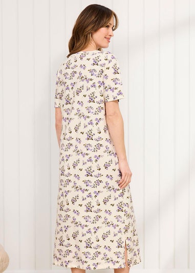 Cotton Traders Heather 2 Pack Short Sleeve Pintuck Nightdress