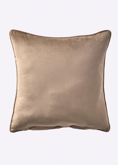 Cotton Traders Multi Velvet Highland Cow Cushion