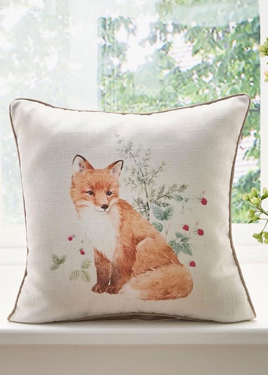 Cotton Traders Multi Fox Cushion