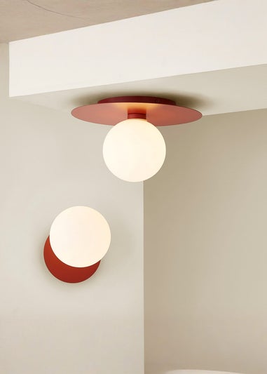 ValueLights Darla Rust Bathroom Wall Light with Bulb