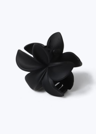 Muse Black Hibiscus Flower Claw Clip