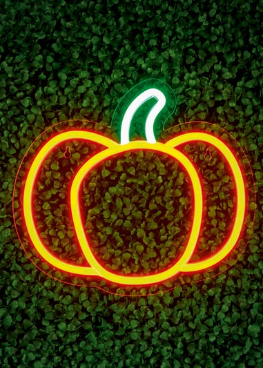 Premier Decorations LED Neon Autmn Pumpkin Wall Sign
