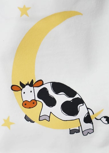Lucy & Sam Cream Cow Bib