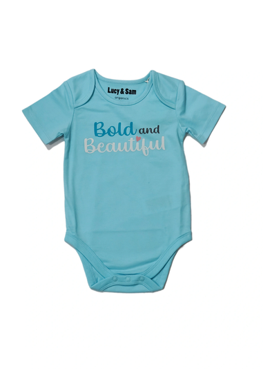 Lucy & Sam Blue Bold & Beautiful 2 Pack Bodysuits (0 to 24 Months)
