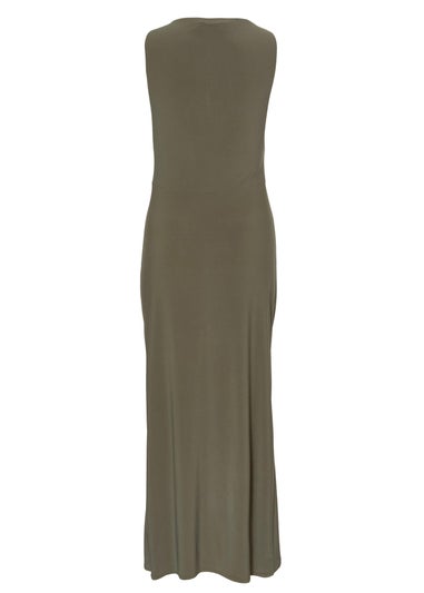 Quiz Green Wrap Midaxi Dress