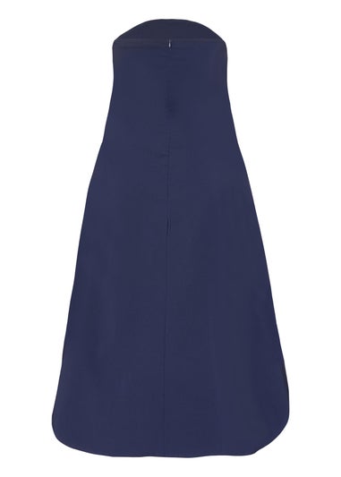 Quiz Navy Curve Bandeau Midi Dress
